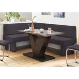 Home Affaire Eckbank HOME AFFAIRE, grau (anthrazit), B:202cm H:89cm T:152cm, Microfaser (Zusammensetzung: 100% Polyester), Sitzbänke, Eckbank