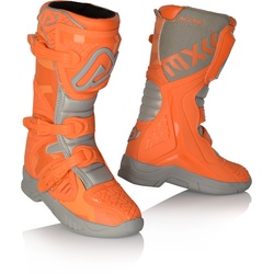 Acerbis X-Team Kinder Motorcross Stiefel, grau-orange, Größe 35