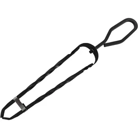 Relaxdays Kaminholzzange 46 cm Schmiedeeisen schwarz