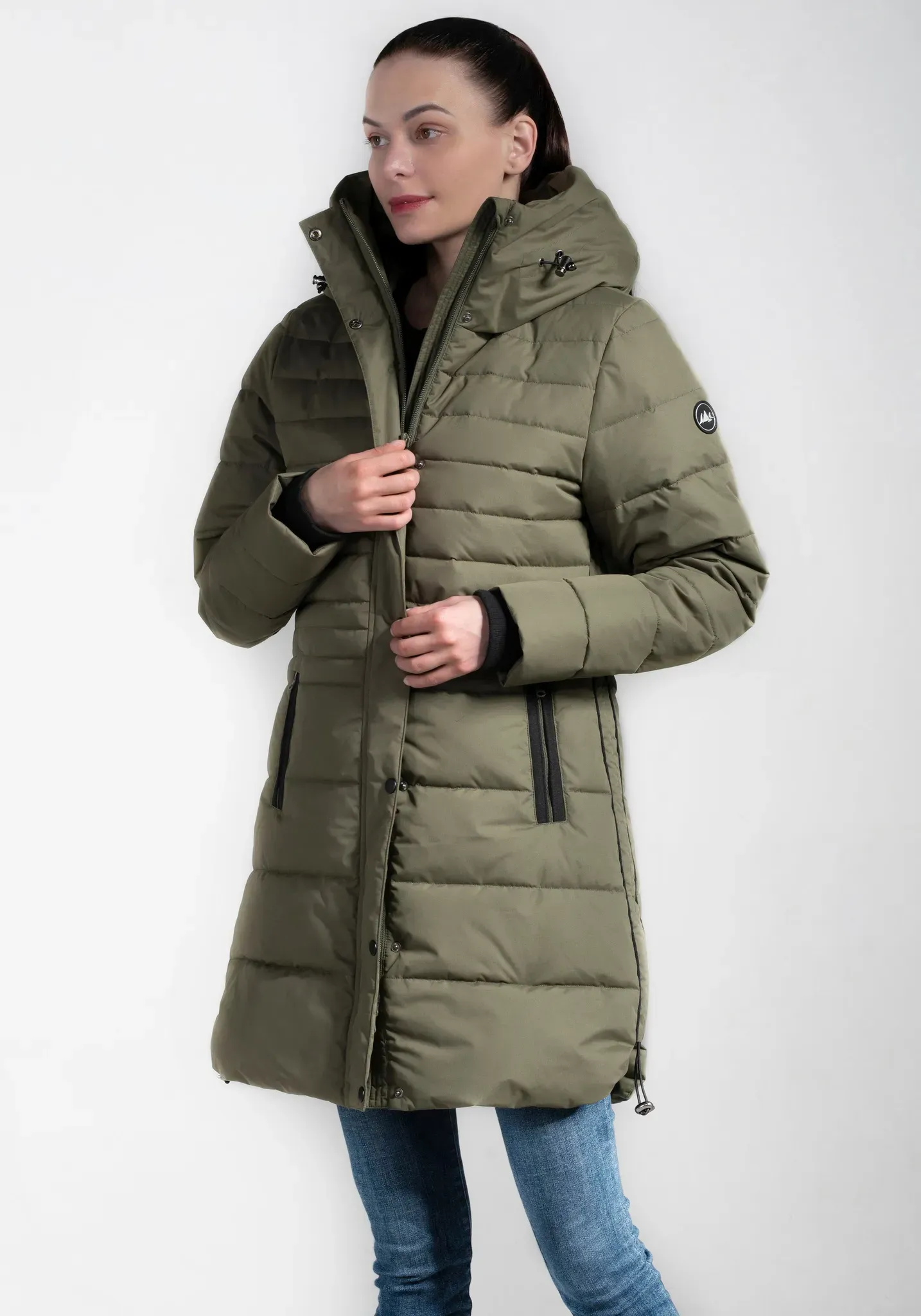 Polarino Wintermantel, Warm wattiert. Obermaterial wasserabweisend und winddicht. Polarino khaki 40