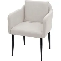 MCW Esszimmerstuhl H93 Stoff/Textil Creme-Beige