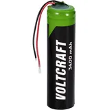 VOLTCRAFT VC-18650PCM Spezial-Akku 18650 Kabel Lithium 3.6 V 3400 mAh