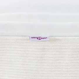 vidaXL Taschenfederkernmatratze Creme 160 x 200 cm Mittelhart