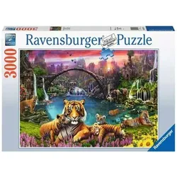 RAVENSBURGER 16719 Puzzle Tiger in paradiesischer Lagune 3000 Teile