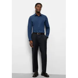 Olymp Businesshemd OLYMP No. Six super slim, Herren, Gr. 39, Normaler Arm, blau (rauchblau), 97% Baumwolle, 3% Elastolefin, Hemden,