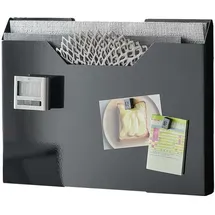 Yamazaki Tischset-Aufbewahrung, schwarz Metall, 50x36x3 cm, Wohntextilien, Tischwäsche, Tischsets