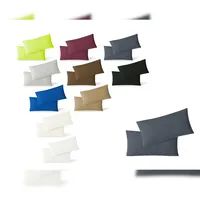 EXKLUSIV HEIMTEXTIL Kissenbezug Doppelpack mit Reißverschluss 40 x 80