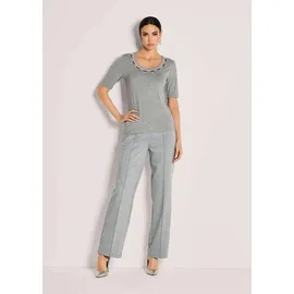 Madeleine Shirt Elegantes Oberteil mit Schmucksteinen Grau 42
