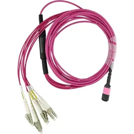 BlueOptics PremierFlex K2Q47A kompatibles MPO-4xLC OM4 Patchkabel 15 Meter (U/FTP, CAT6e, 15 m), Netzwerkkabel