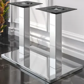 GGM Möbel Bistrotisch 130 x 80 x 75 cm Braun/Rot
