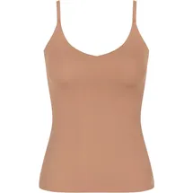 SLOGGI Zero Feel 2.0 Top, nahtlos, V-Ausschnitt, für Damen, NOSTALGIC BROWN, M