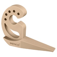 WENKO Türstopper Multi-STOP® Beige - Klemmschutz, Kunststoff (TPR), 11.8 x 7.7 x 2.5 cm, Beige