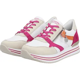 remonte Schnürschuh Damen Orange/Weiß/Rosa 38