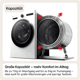 LG X-Serie HPWD116A Waschtrockner (6 kg / 11 kg, 1350 U/min)
