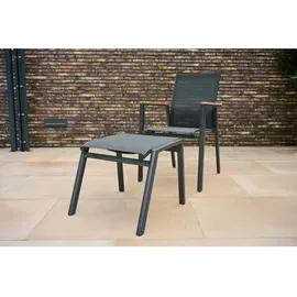Siena Garden Bologna Hocker 53 x 52,5 x 44 cm grau