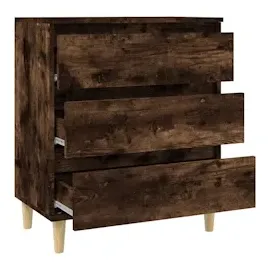 vidaXL Sideboard Räuchereiche 60x35x70 cm Holzwerkstoff