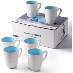 MiaMio Tasse Kaffeetassen Set Lumera Kollektion blau