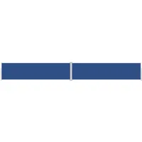 vidaXL Seitenmarkise 160 x 1200 cm Blau Polyester