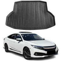 Omac Kofferraumwanne Laderaumwanne kompatibel mit Honda Civic X Stufenheck 2016-2021 Gummi TPE