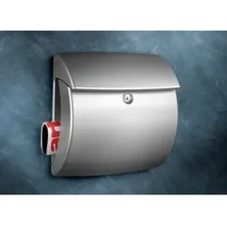 Kunststoff-Briefkasten Kiel 886 silber