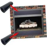 (40 x 4 Zoll) 2-teilige magnetische Kaminabdeckung, Kaminschutzgitter, verhindert Kälte- und Wärmeverlust durch Lüftungsöffnungen, Kaminschutzgitter