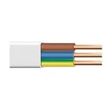 amslight Flach Feuchtraumkabel Leitung Installationsleitung YDY NYM-J 3x1,5 mm2 (5m) 1,50€/m, Kupfer