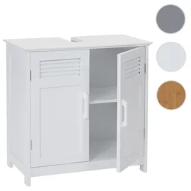 Mendler Waschbeckenunterschrank HWC-A85, Badschrank 60x60x30cm ~ weiß