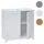 Mendler Waschbeckenunterschrank HWC-A85, Badschrank 60x60x30cm ~ weiß