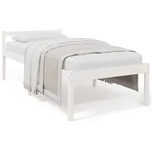 vidaXL Seniorenbett 90 x 190 cm Weiß