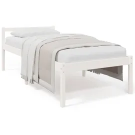 vidaXL Seniorenbett 90 x 190 cm Weiß