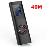 40-m-laser-entfernungsmesser, Tragbarer Digitaler Laser Zur Messung Von Distanz, Fläche Und Volumen / Pythagoras-funktion / Ip54 / Lcd-hintergrundbeleuchtung / Wiederaufladbar