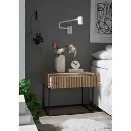 Möbel Boss Nachtschrank Marle 60 x 52 x 38,5 cm Beige