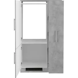 WIHO KÜCHEN Küchenzeile Cali 90 cm grau