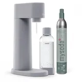 MySoda Grauwasser-sprudler-maschinenpaket grau