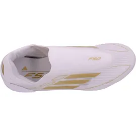 adidas F50 League Laceless FG/MG Cloud White / Gold Metallic / Cloud White 46