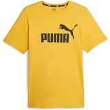 Puma Herren Sportshirt, ESS Logo Tee, Rundhals, Baumwolle, uni Gelb, M