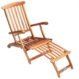 CASARIA Queen Mary Sonnenliege 169 x 54 x 95 cm braun klappbar