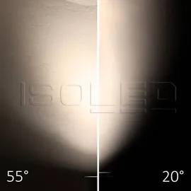 Fiai IsoLED 3-Phasen LED Schienen-Strahler fokussierbar 20°-55° weiß matt ISO-114991