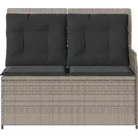 vidaXL Gartenbank 1-tlg 120 x 60 x 75 cm Hellgrau