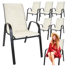 Zolta Gartenstuhl 55 x 80 x 89 cm beige 6 St.