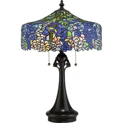 Kobalt 3-flammige Tischlampe - Vintage Bronze