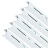 PRIOstahl Wandschienen für Regalträger - 5 x Schienen | 1-reihig | Länge: 1500 mm | Weiß | Wandhalterung zur flexiblen Montage von Regalsystemen Regalhalter Regalbodenträger Wandregal aus Stahl