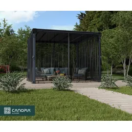 CANOPIA Moskitonetz für Pavillon 1 x 3,6 x 2,17 m Grau