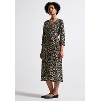 STREET ONE Midikleid gemustert Schwarz 34