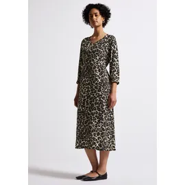 STREET ONE Midikleid gemustert Schwarz 34