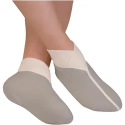 wobera Angora Fußwärmer mit weitem Einstieg 1 P hellgrau Unisex