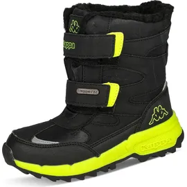 Kappa Unisex Kinder Stiefel Winterschuh gefüttert Stylecode 260903K Schwarz, Schuhgröße:31 EU - 31
