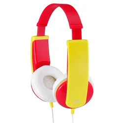 JVC HA-KD5 Verkabelt Kopfhörer Kopfband Musik Rot, Gelb