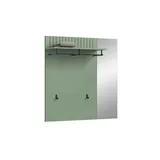 xonox.home Garderobenpaneel Station 106 x 106 x 27 cm Grün