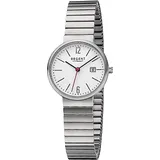 REGENT Damen Armbanduhr Analog Edelstahlarmband silber D2URF1356 - Silber